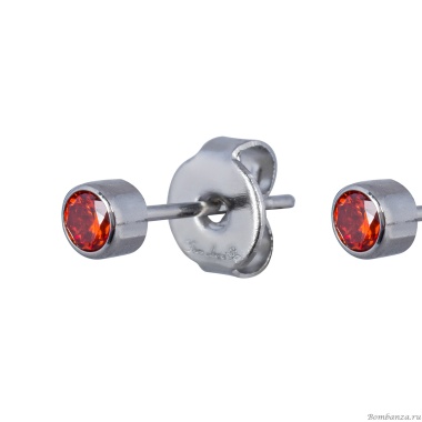 Пусеты Fiore Luna, Cubic zirconia Orange, SWE0128 O S Пусеты Fiore Luna, Cubic zirconia Orange, SWE0128 O S